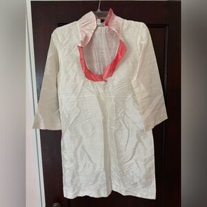 Devon Baer ruffle neck dress